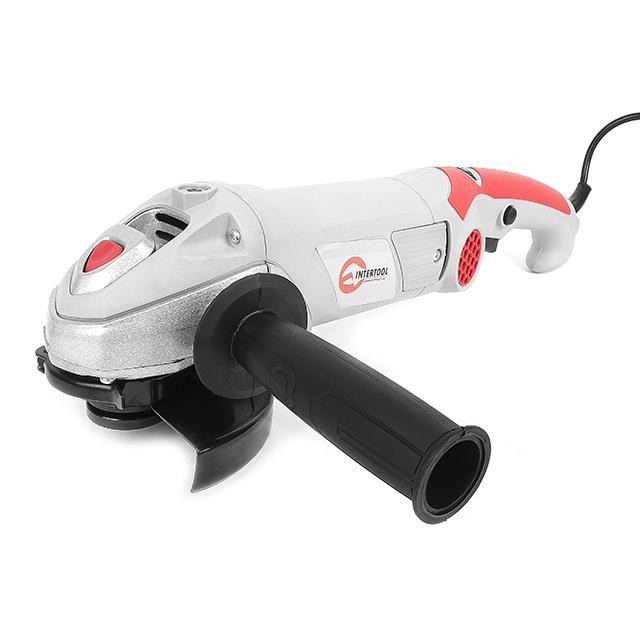 intertool-dt-0272-photo-1 Шлифмашина угловая 1200 Вт, 6000-12000 об/мин, диаметр круга 125 мм INTERTOOL DT-0272