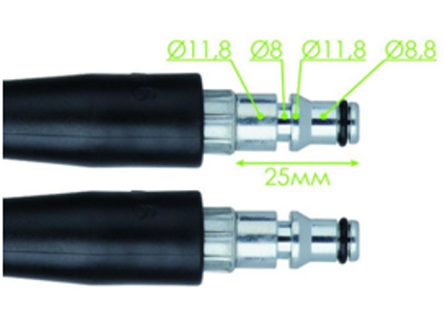 Шланг высокого давления 10м, к мойкам DT-1503/1504/1508/1509/1515/1517, макс. 200бар INTERTOOL DT-1560 Шланг высокого давления 10м, к мойкам DT-1503/1504/1508/1509/1515/1517, макс. 200бар INTERTOOL DT-1560