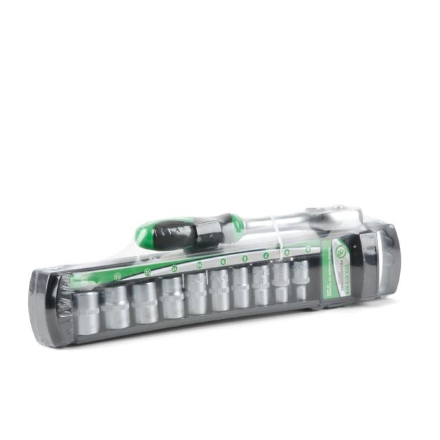 Набор головок 10 шт 1/4" c трещеткой INTERTOOL ET-6008 Набор головок 10 шт 1/4" c трещеткой INTERTOOL ET-6008