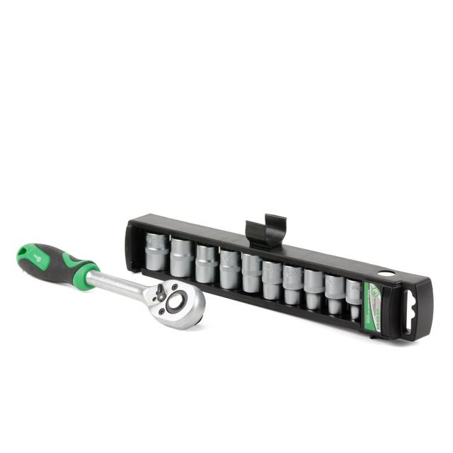 intertool-et-6013-photo-1 Набор головок 10шт. 1/2″-8,10,12,13,14,15,16,17,18,19 мм c трещоткой INTERTOOL ET-6013