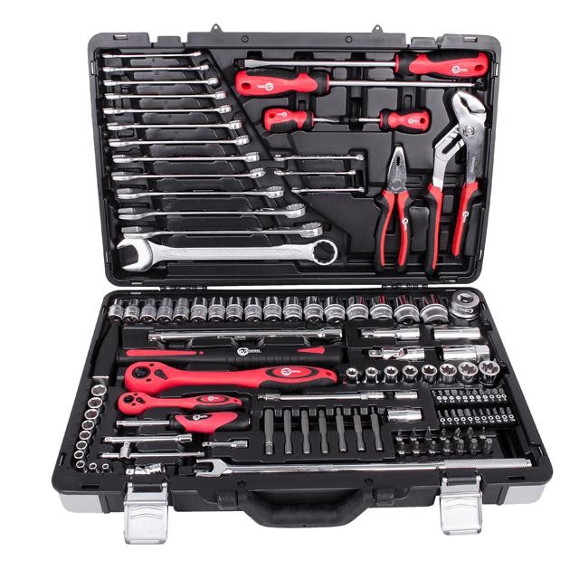 intertool-et-7119-photo-1 Профессиональный набор инструментов 1/4″ & 1/2″; 119 ед INTERTOOL ET-7119