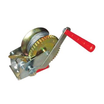 Лебедка рычажная барабанная стальной трос тяговое усилие 450 кг INTERTOOL GT1454 Лебедка рычажная барабанная стальной трос тяговое усилие 450 кг INTERTOOL GT1454