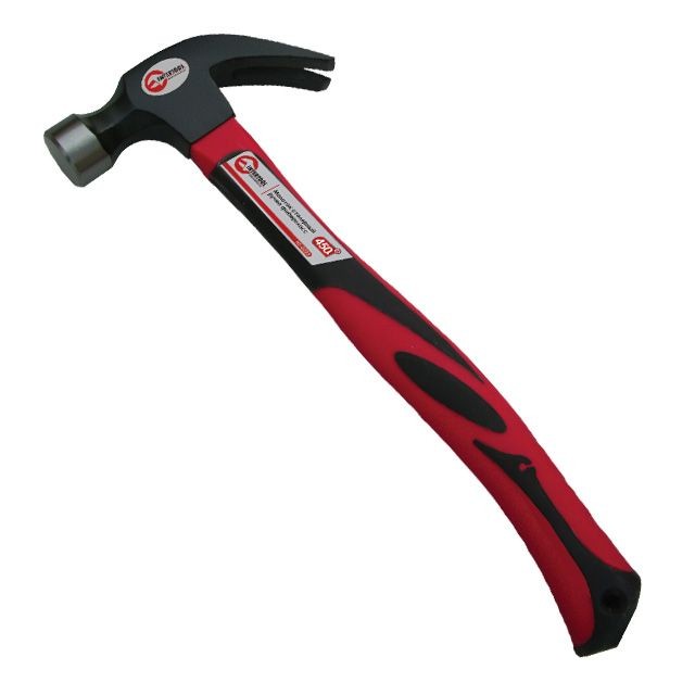 intertool-ht-0223-photo-1 Молоток столярный 450 г, ручка из фибергласса. INTERTOOL HT-0223