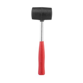 Киянка резиновая 340 г, 55 мм, черная резина, металлич. ручка INTERTOOL HT-0229 Киянка резиновая 340 г, 55 мм, черная резина, металлич. ручка INTERTOOL HT-0229