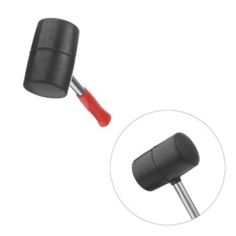 Киянка резиновая 680 г 80 мм металлическая ручка INTERTOOL
