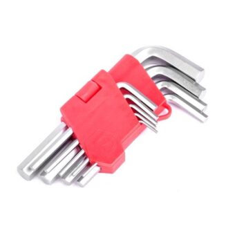 Набор Г-образных шестигранных ключей 9 шт., 1,5-10 мм, Cr-V INTERTOOL HT-0601