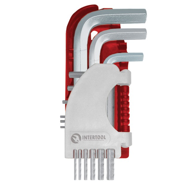 intertool-ht-1801-photo-1 Набор Г-образных шестигранных ключей 9 шт., 1,5-10 мм Small INTERTOOL HT-1801