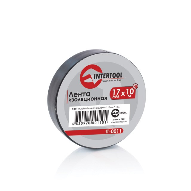 intertool-it-0011-photo-1 Лента изоляционная 0,15 мм x 17 мм черная INTERTOOL