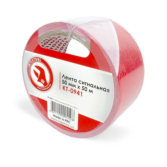 intertool-kt-0941-photo-1 Лента сигнальная 50 мм*50 м INTERTOOL KT-0941