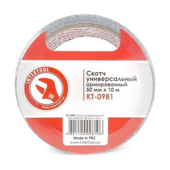 Скотч универсальный армированный ширина 50 мм INTERTOOL Скотч универсальный армированный ширина 50 мм INTERTOOL