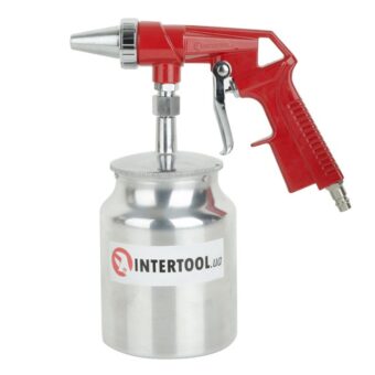 Пистолет пескоструйный пневматический с металлическим бачком INTERTOOL PT-0707 Пистолет пескоструйный пневматический с металлическим бачком INTERTOOL PT-0707