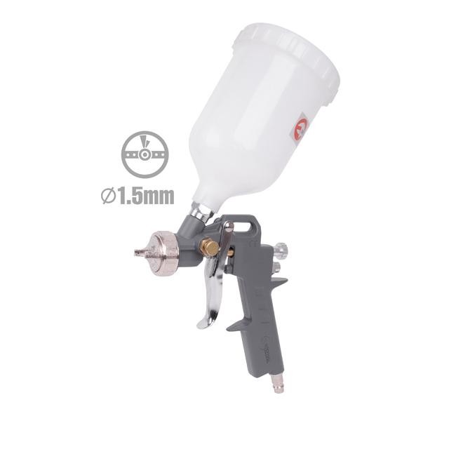 Набор покрасочный пневматический 5 ед., шланг спиральный PVC INTERTOOL PT-1501 Набор покрасочный пневматический 5 ед., шланг спиральный PVC INTERTOOL PT-1501