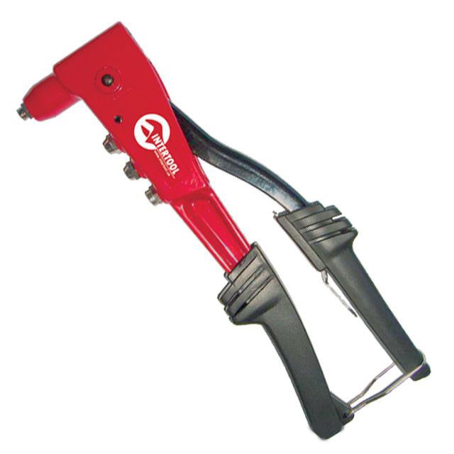 intertool-rt-0006-photo-1 Пистолет заклепочный ручной, литой корпус, диаметр заклепки 3,2; 4; 4,8 мм INTERTOOL RT-0006