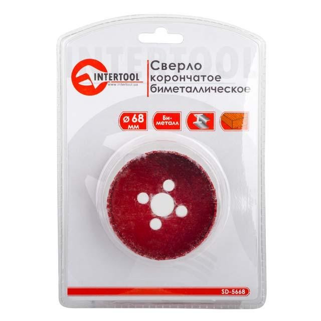 Коронка по металлу биметаллическая 68 мм INTERTOOL SD-5668 Коронка по металлу биметаллическая 68 мм INTERTOOL SD-5668