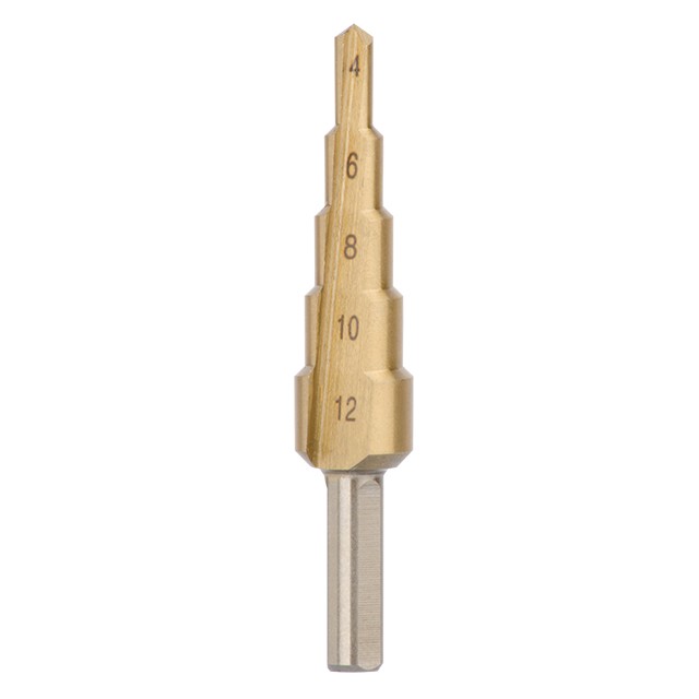 intertool-sd-5812-photo-1 Сверло ступенчатое по металлу 4-12 мм INTERTOOL SD-5812