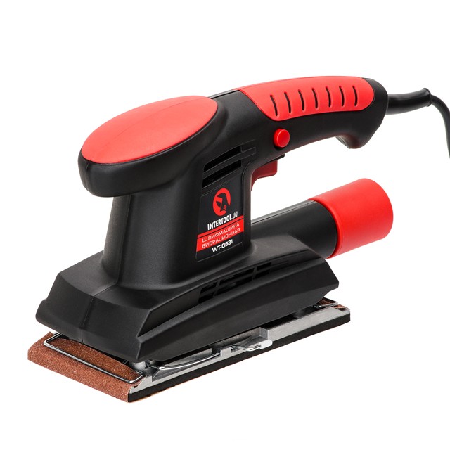 Шлифмашина вибрационная, 200 Вт, 11000 ход/мин, платформа 187*90 мм INTERTOOL WT-0521 Шлифмашина вибрационная, 200 Вт, 11000 ход/мин, платформа 187*90 мм INTERTOOL WT-0521