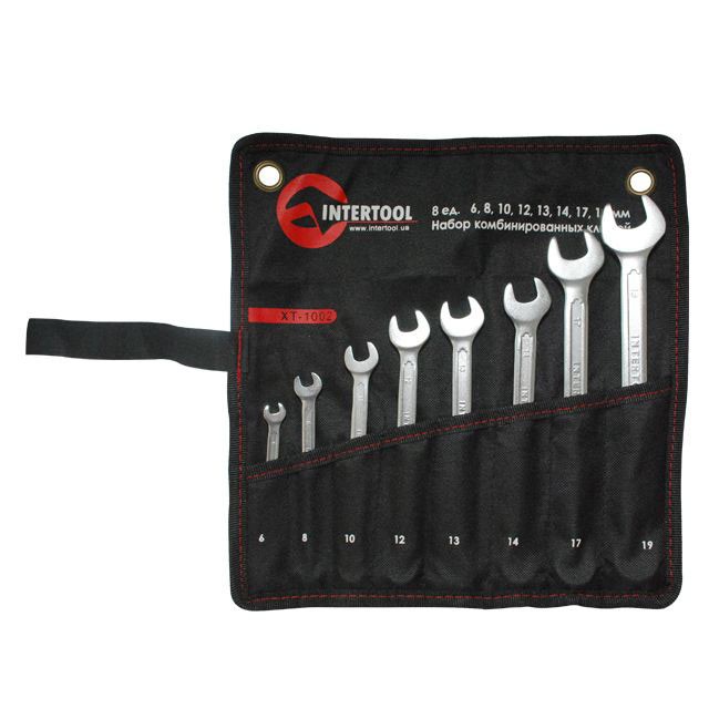 intertool-xt-1002-photo-1 Набор комбинированных ключей 8 шт. INTERTOOL XT-1002