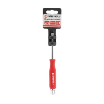Отвертка ударная SL5x75 мм, Cr-V INTERTOOL HT-0481