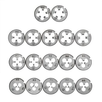 Набор плашек M3-M12 и метчиков M3-M12, 40ед. INTERTOOL SD-8040
