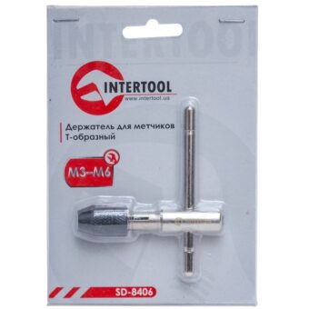 Держатель для метчиков Т-образный M3-M6 INTERTOOL SD-8406 Держатель для метчиков Т-образный M3-M6 INTERTOOL SD-8406