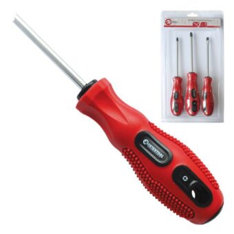Набор отверток 3 ед. (SL5*100,PH1*100,PH2*100) Cr-V INTERTOOL VT-2004