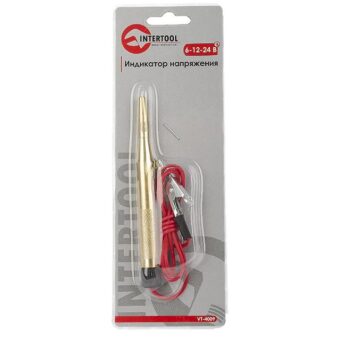 Индикатор напряжения 6-12-24В INTERTOOL VT-4009 Индикатор напряжения 6-12-24В INTERTOOL VT-4009