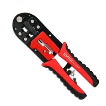 Клещи для обжимки (RJ11/RJ12/RJ45) и снятия изоляции трещоточные DKAC2420 TOPTUL Клещи для обжимки (RJ11/RJ12/RJ45) и снятия изоляции трещоточные DKAC2420 TOPTUL
