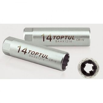 Свечная головка 14 мм 3/8" 12 граней BAAX1214 TOPTUL Свечная головка 14 мм 3/8" 12 граней BAAX1214 TOPTUL