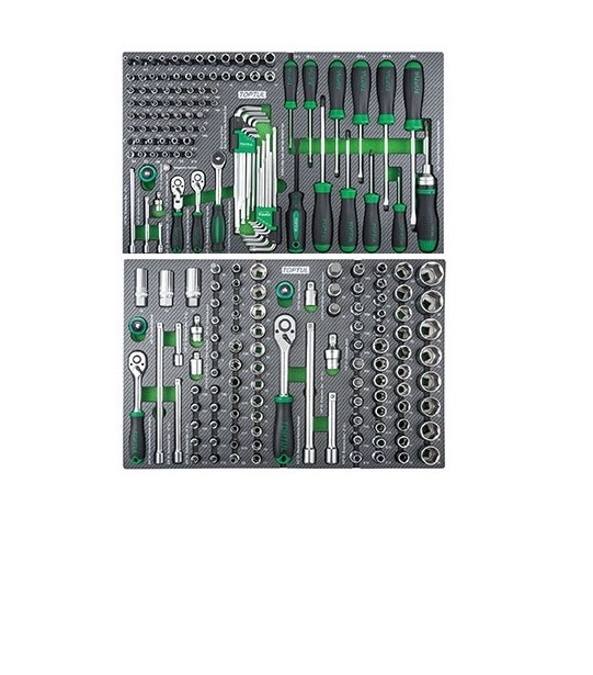 Тележка с инструментом (Pro-Plus) 8 секций 448ед. серая GE-44803 TOPTUL Тележка с инструментом (Pro-Plus) 8 секций 448ед. серая GE-44803 TOPTUL