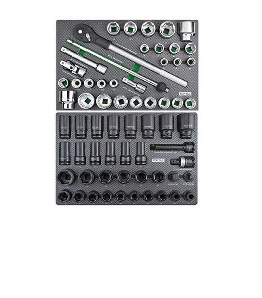 Тележка с инструментом (Pro-Plus) 8 секций 448ед. серая GE-44803 TOPTUL Тележка с инструментом (Pro-Plus) 8 секций 448ед. серая GE-44803 TOPTUL
