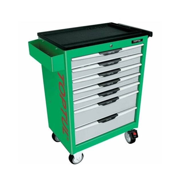 6585815_0 Тележка для инструмента 7 секций Pro-Line (зеленая) TCAC0701 TOPTUL