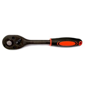 Трещотка реверсивная ударная с резиновой ручкой 1/2"(24 зуб.) FORCEKRAFT FK-80242MPB Трещотка реверсивная ударная с резиновой ручкой 1/2"(24 зуб.) FORCEKRAFT FK-80242MPB