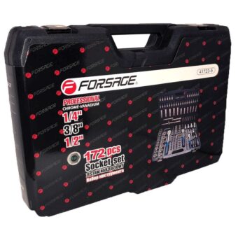 Набор инструментов 172 предмета 1/4", 3/8", 1/2" (6гр.)(4-32мм) Forsage F-41723-5