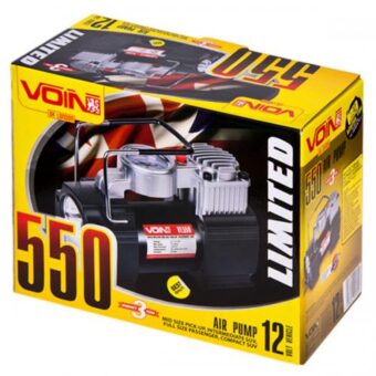 Компрессор автомобильный "VOIN" VL-550 150psi/15A/40л/прикур./дефлятор/переходник на клеммы Компрессор автомобильный "VOIN" VL-550 150psi/15A/40л/прикур./дефлятор/переходник на клеммы