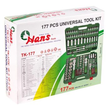 Набор инструмента HANS 177 предметов 1/4", 3/8",1/2" (ТК-177V/ТК-177) Набор инструмента HANS 177 предметов 1/4", 3/8",1/2" (ТК-177V/ТК-177)