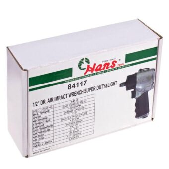 Пневмогайковёрт HANS 1/2"DR, 10000 об/мин, 678 Nm, 1,55 кг (84117)