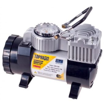 Компрессор автомобильный "Торнадо" КА-Т12220 150psi/15Amp/40л/прикур.+переходник/фонарь/Автостоп Компрессор автомобильный "Торнадо" КА-Т12220 150psi/15Amp/40л/прикур.+переходник/фонарь/Автостоп