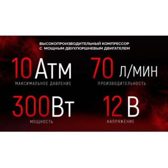 Компрессор автомобильный "VOIN" VP-610 150psi/23A/70л/клеммы Компрессор автомобильный "VOIN" VP-610 150psi/23A/70л/клеммы