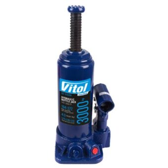 Домкрат гидравлический бутылочный Vitol 3 т картон в коробке, min 194 мм - max 372 мм ДБ-03006 3,33 кг Домкрат гидравлический бутылочный Vitol 3 т картон в коробке, min 194 мм - max 372 мм ДБ-03006 3,33 кг