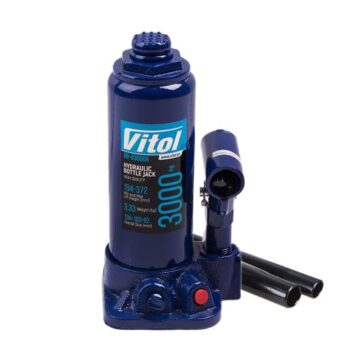 Домкрат гидравлический бутылочный Vitol 3 т картон в коробке, min 194 мм - max 372 мм ДБ-03006 3,33 кг Домкрат гидравлический бутылочный Vitol 3 т картон в коробке, min 194 мм - max 372 мм ДБ-03006 3,33 кг