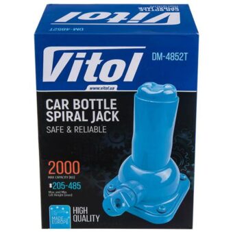 Домкрат механический бутылочный Vitol 2 т высота подъема 485 мм (ДМ-4852 т/ST-107H) Домкрат механический бутылочный Vitol 2 т высота подъема 485 мм (ДМ-4852 т/ST-107H)