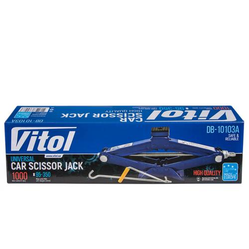 Домкрат ромбовидный Vitol 1 т в коробке, высота подъема 350 мм 2,2 кг ДВ-10103А/ST-103A Домкрат ромбовидный Vitol 1 т в коробке, высота подъема 350 мм 2,2 кг ДВ-10103А/ST-103A