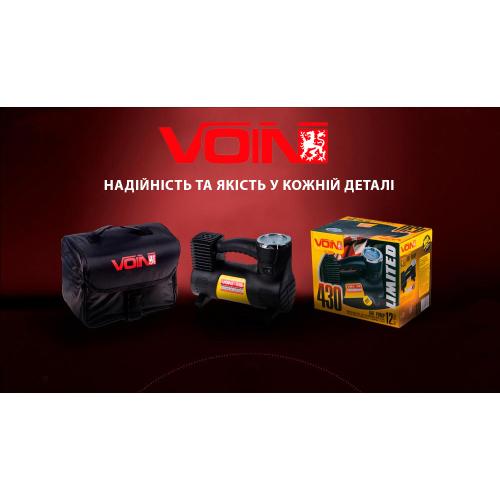 Компрессор автомобильный "VOIN" VL-430 150psi/14A/40л/прикур./переходник на клеммы Компрессор автомобильный "VOIN" VL-430 150psi/14A/40л/прикур./переходник на клеммы