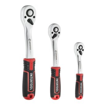Набор инструментов 1/2" & 3/8" & 1/4", 156 ед., Cr-V STORM INTERTOOL ET-8156