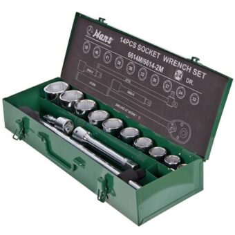 Набор головок для грузовых авто HANS 3/4" DR 22-50 мм, 14 ед. (6614М) Набор головок для грузовых авто HANS 3/4" DR 22-50 мм, 14 ед. (6614М)