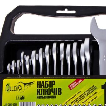 Набор ключей комбинированных Alloid, 15 предметов, 6-22 мм (НК-2005-15М) Набор ключей комбинированных Alloid, 15 предметов, 6-22 мм (НК-2005-15М)
