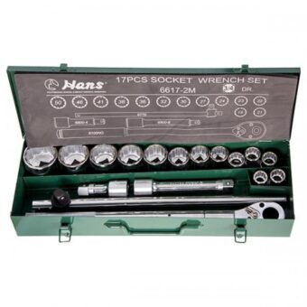 Набор торцевых головок HANS 3/4" 19-50мм,12-гранный,17 ед.(6617-2M 12PT) Набор торцевых головок HANS 3/4" 19-50мм,12-гранный,17 ед.(6617-2M 12PT)