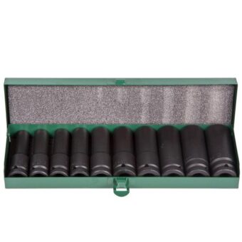 Набор ударных торцевых головок глубоких 1/2" DR 10 пр. HANS (84610М) Набор ударных торцевых головок глубоких 1/2" DR 10 пр. HANS (84610М)