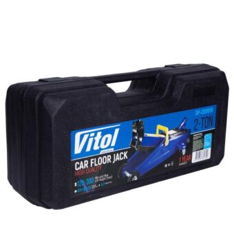 Домкрат подкатной 2 т в чемодане min 125мм - max 300мм VITOL 6,3кг ДП-20065К Домкрат подкатной 2 т в чемодане min 125мм - max 300мм VITOL 6,3кг ДП-20065К