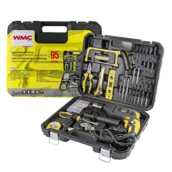 Дрель ударная в наборе 95 ед комплект WMC Tools WT-1095 Дрель ударная в наборе 95 ед комплект WMC Tools WT-1095